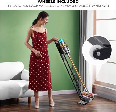 Підставка для пилососів Dyson: V15, V12, V11, V10, V8, V7, V6, DC58, DC59, DC62, DC74. Органайзер для акумуляторних пилососів Dyson. Рама-тримач (S3196)