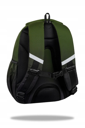 Багатовідсіковий шкільний рюкзак CoolPack, чорний з зеленим, 21 л