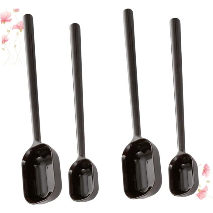 BESTonZON 8 Pcs Stainless Steel Spoon Cooking Salt Spoon Liquid Mixing Stick Liquid Measuring Cup Baby Spoon Long Handle