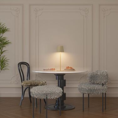LED настільна лампа K-Bright з регулюванням яскравості, акумуляторна, бездротова, 3000K/4000K/6000K, 3 колірні температури, USB-C, IP54, вологостійка, чорна, 1 шт.