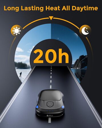 Електричні грілки для рук 2 шт. з AI-чіпами, багаторазові, з магнітним USB-підключенням, 3 режими нагріву, до 24 годин роботи, чорні - подарунок для жінок та чоловіків