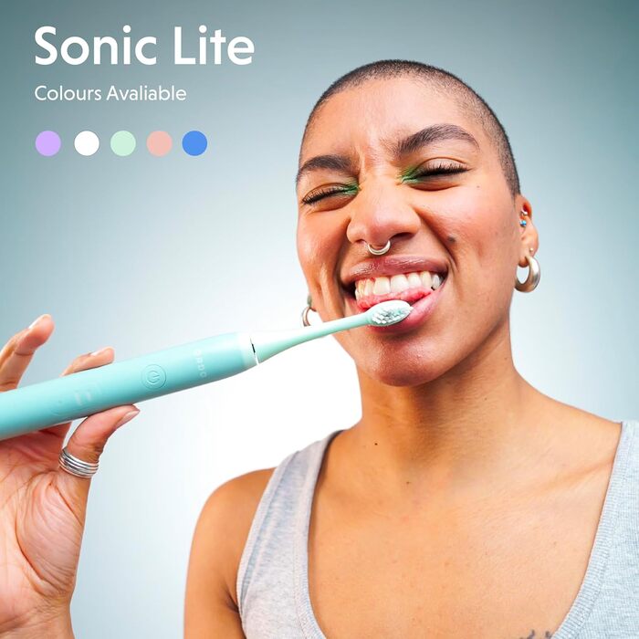 Електрична зубна щітка Ordo Sonic Lite з 35 000 імпульсів/хв, для дорослих, 2 режими, акумулятор до 5 тижнів, таймер, водонепроникна, USB-C, лаванда