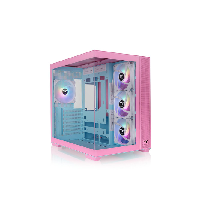 Корпус Thermaltake View 380 TG ARGB Mid-Tower: Двокамерний, з RGB-підсвіткою, USB-C, підтримка радіатора 360мм, Bubble Pink