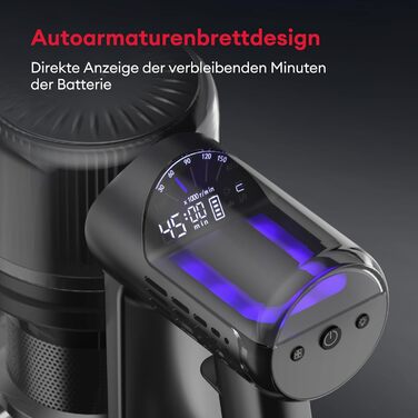 Бездротовий пилосос Ultenic U12 Tech Green Eye™ з акумулятором, 45000Pa, для твердих підлог, килимів та шерсті тварин, з автоматичним режимом та покращеною насадкою проти ковтунів