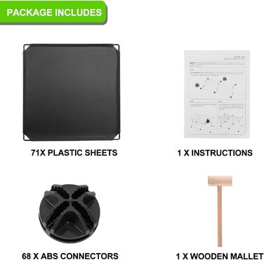 TUMUCUTE Storage Cube Shelf with 9 Cubes, Plastic, Cabinet, Modular, Bookshelf, Storage Shelves for Bedroom, Living Room, Office, (Black Plastic, 20 Cubes)