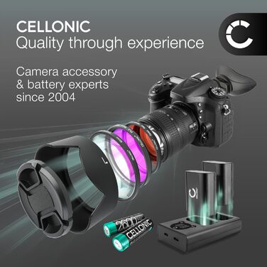 Зарядний пристрій CELLONIC DMW-BLF19 для Panasonic GH5/GH5s/GH4/GH3 Lumix: Двоканальний, з USB кабелем