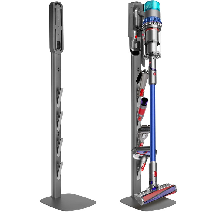 Настінна кріплення для пилососа Dyson (Gen5, V15, V12, V11, V10, V8, V7, V6) з вуглецевої сталі, сірий