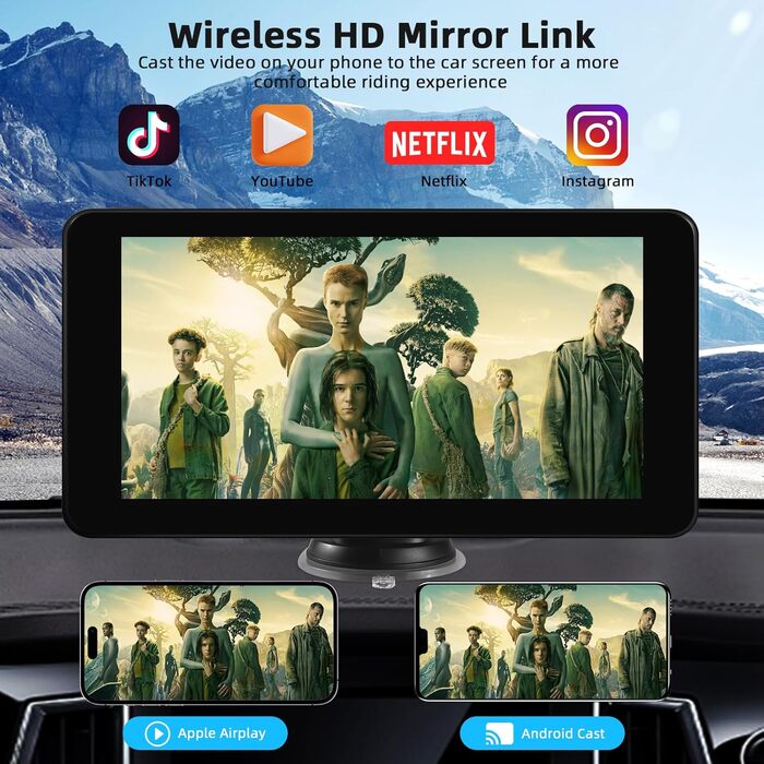 Бездротовий CarPlay дисплей 7