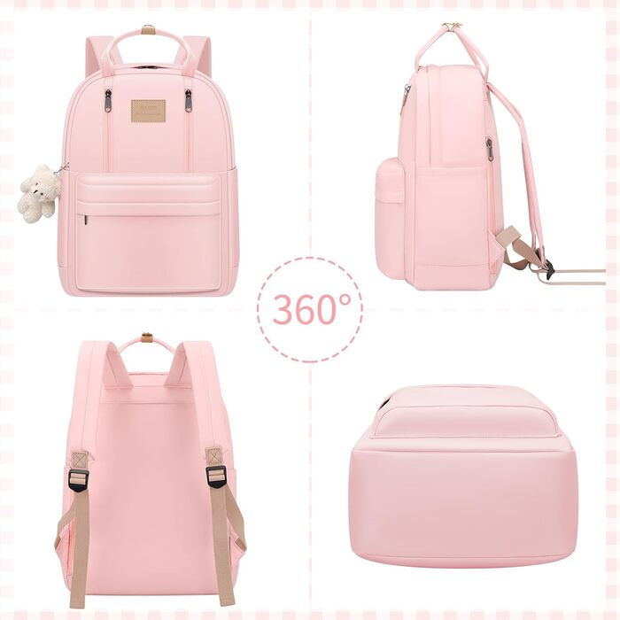 GAXOS Сумка-рюкзак для школи: стильний рюкзак-сумка для жінок та дівчат, білий, у корейському стилі