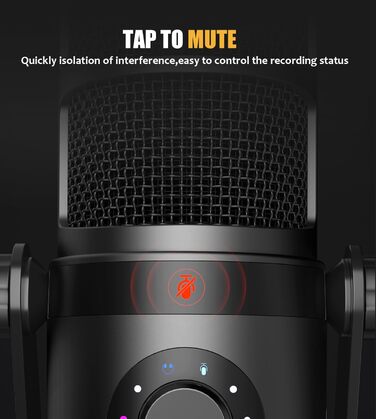 MAONO PD400X: USB/XLR мікрофон для подкастів, студії, стрімінгу та геймінгу з регулюванням гучності та функцією Mute