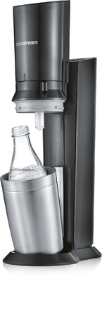 Сифон для води SodaStream Crystal 2.0, скляний графин + балон CO2, чорний