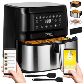 Аерофритюрниця Yoer 6L Air Fryer 1700W: 12 програм + сепаратор
