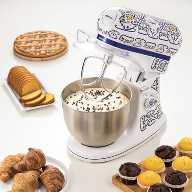 Ariete Stand Mixer 1588, Capri blue and white