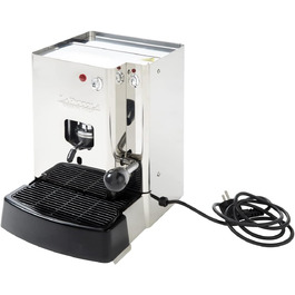 La Piccola Sara Classic Stainless Steel Italian Espresso Machine for ESE Pods | Environmentally conscious and economical in consumption | For standard ESE pods 44mm, SARCLAA4S4GXX, Stainless Steel