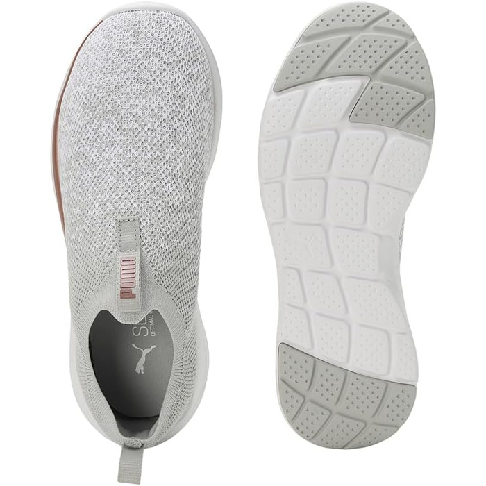 Жіночі кросівки Puma Softride Remi Slip-on для бігу та вулиці, 39 EU, сірий, білий, рожеве золото