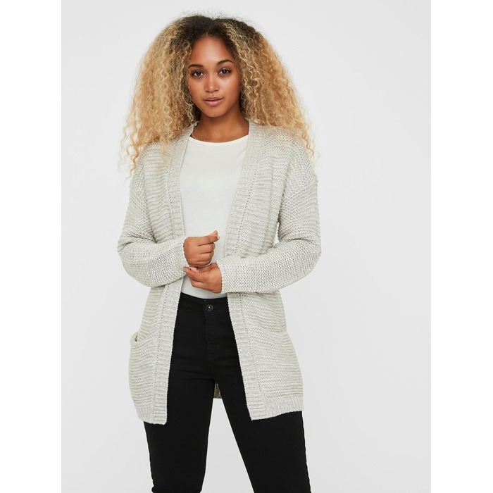 Жіноча в'язана кофта Vero Moda VMNO, світло-сірий меланж