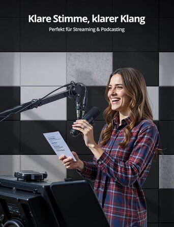 Акустичні панелі для звукоізоляції стін прямокутні, шумопоглинаючі панелі високої щільності з самоклейкою, чорні (30x40x0.9 см, 12 шт)