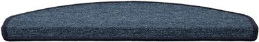 Casa Pura London Stair Treads - Non-Slip Carpet Stair Runners - 15 Piece Set or Individual - Dark Blue