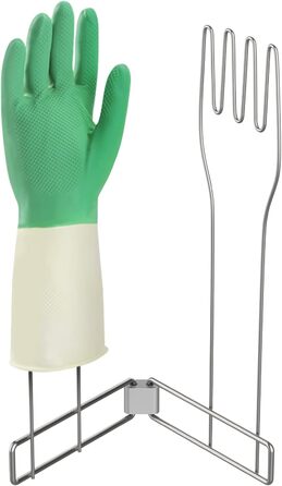 Kitchen glove holder, stainless steel glove holder, vertical kitchen glove rack, multi-purpose glove drain rack, rubber glove drying rack, boxing glove drying rack (large)