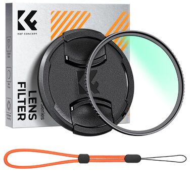 Фільтр UV K&F Concept K-Serie 77mm з кришкою об'єктива, захисний фільтр з 18-шаровим нанопокриттям