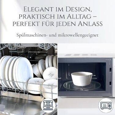 Набір посуду з порцеляни Pure Living на 12 осіб, 36 предметів, білий, Crystal, TESTSIEGER