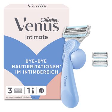 Жіноча бритва для інтимних зон Gillette Venus Intimate, світло-блакитна