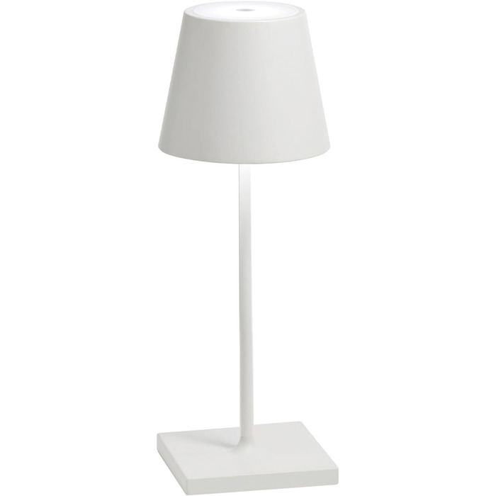 Zafferano Poldina Pro Mini: Бездротова LED-лампа для дому та саду, сенсорне керування, регулювання яскравості, 30 см, білий