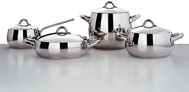 Каструля з нержавіючої сталі Alessi 'MAMI', 14 см, срібна