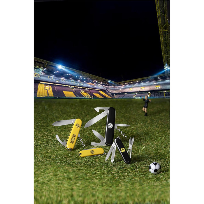 Нож Victorinox Spartan BVB Edition: мультитул, 12 функцій, Swiss Made, чорний/срібний