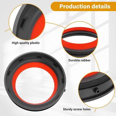 Контейнер для пилу AiLomey (замінник) для Dyson V12 Detect Slim, V10 Digital Slim, V11, V15, Sv14, Sv15, Sv17, Sv22, Sv28. Замінник №965272-01. Підходить для моделей Dyson з кільцем ущільнювача.