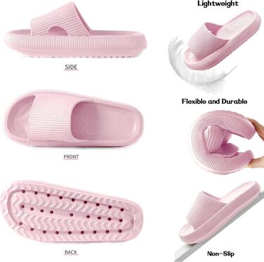 Шльпанці Cozislides для дому та басейну: м'які, нековзні, рожеві, 40/41 EU