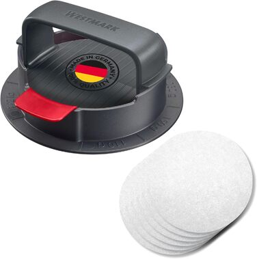 Westmark Hamburgermaker VARIO PLUS – прес для бургерів з регулюванням розміру, ABS, Ø 11 см