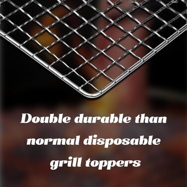 Grill attachment, disposable grill racks, 10 pieces 11.8 X 15.7 - baking racks, grill accessories for outdoor smoker grills