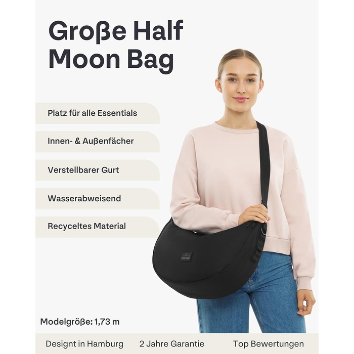 Сумка через плече Johnny Urban Ally Medium Сіра (10л) - Водовідштовхувальна Moon Bag для жінок та чоловіків