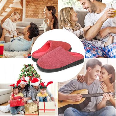 Тапочки зимові для дому жіночі/чоловічі, тепла піна пам'яті, бавовна, рожевий (36/37 EU)