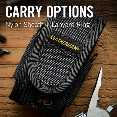 Мультитул Leatherman Rebar, 17 функцій, чорний неіржавний, чохол MOLLE, для дому, туризму
