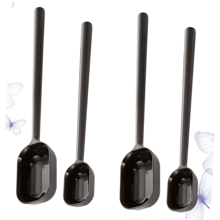 BESTonZON 8 Pcs Stainless Steel Spoon Cooking Salt Spoon Liquid Mixing Stick Liquid Measuring Cup Baby Spoon Long Handle