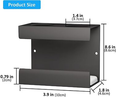 LeapBeast 2-Hole Toothbrush Holder 11x8 cm Gray