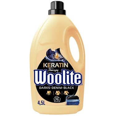 Рідкий засіб для прання WOOLITE Keratin Therapy MIX чорне + кольорове, 75 прань, 2x 4,5 л