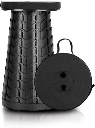 Телескопічний стілець-табурет для кемпінгу, риболовлі та дому