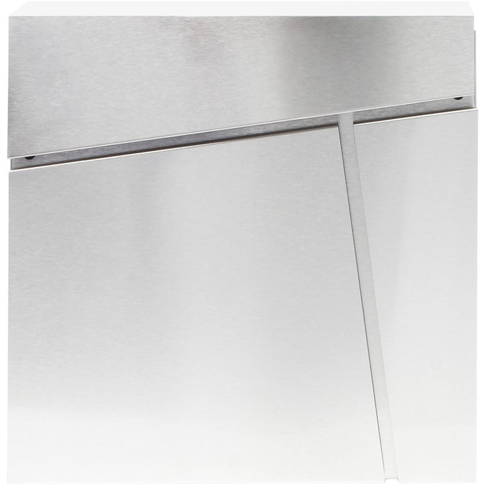 Поштовий ящик Wiltec Designer V23 з нержавіючої сталі 370x102x370 мм, настінний, з замком та відділенням для газет