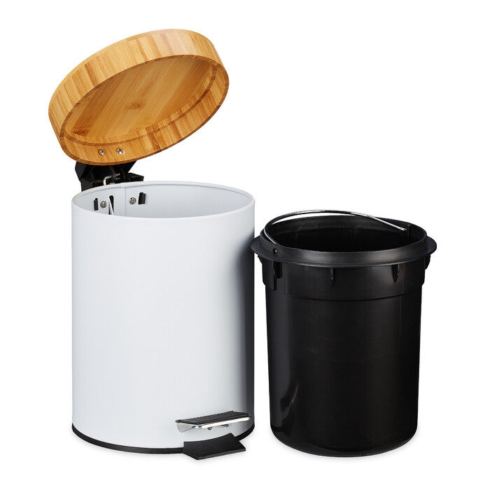 Relaxdays Trash Can Bathroom 3 l