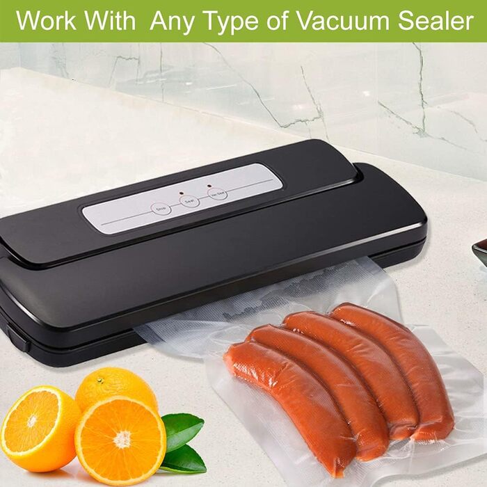 VacYaYa 6 Rolls of Vacuum Sealer Rolls (3) 20x600cm and (3) 28x600cm for Food, BPA-Free Vacuum Sealer Bags, Sous Vide Bags, Foil for Vacuum Sealers and Foil Sealers Suitable