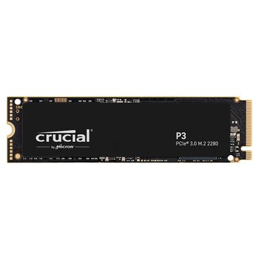 SSD Crucial P3 500GB M.2 NVMe PCIe Gen3 - Швидкий внутрішній накопичувач