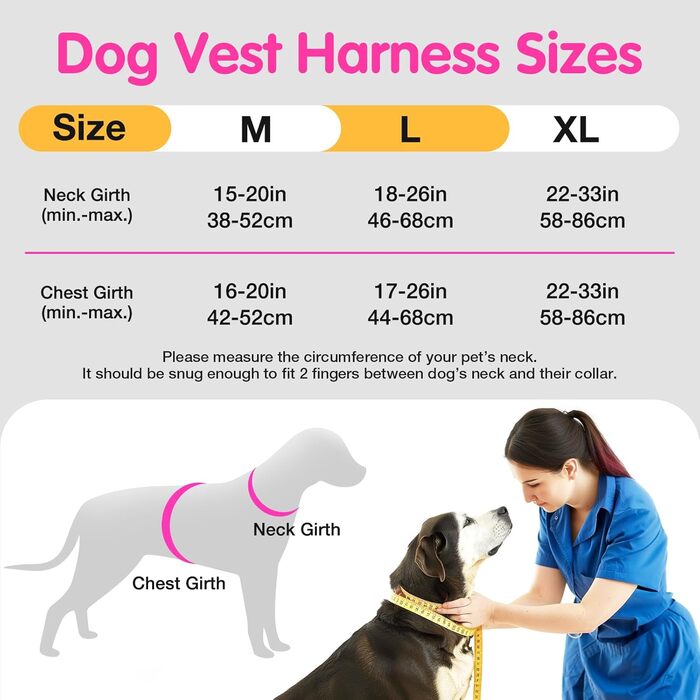 Світловідбиваючий нашийник для собак Jewyow з LED, перезаряджуваний, м'який, регульований, водонепроникний, для середніх та великих собак, зелений (рожевий, M)