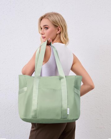 Laptop Bag for Dän, waterproof shoulder bag with 40.6 cm computer compartment for work, school, travel, violet (M, Green)