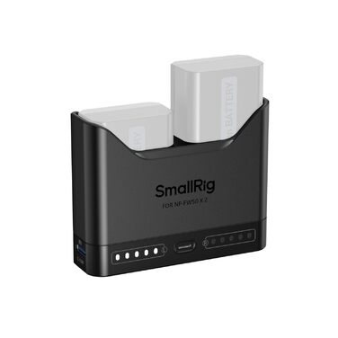 Зарядний пристрій SMALLRIG NP-FW50 для Sony (2 слоти, USB-C, 11W) - A6000, A6100, A6300, A6400, ZV-E10, A7, A7S, A7R