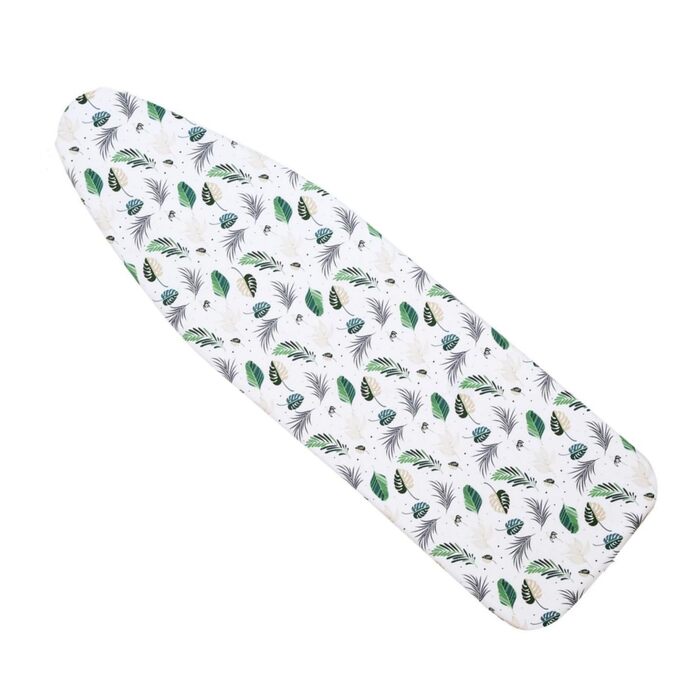 Чохол для прасувальної дошки Yizunnu 140 x 50 см з товстим шаром підкладки, регульованою фіксацією та стійким до подряпин принтом (Листя)