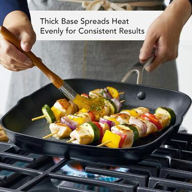 KitchenAid 80129 Harteloxierte Induction Non-Stick Cookware Set, Pots and Pans, Aluminum, Matte Black Cookware Set (10-Piece)
