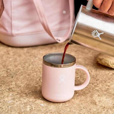 Термокружка Hydro Flask 177 мл (6 oz) з нержавіючої сталі - ізольована, з кришкою та ручкою. Чорний колір